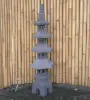 Product image 5 of the product “Japanese style Garden Lantern, made from Andesit Stone. Multipart. 130 cm Height, Roof is 40 cm width. ”